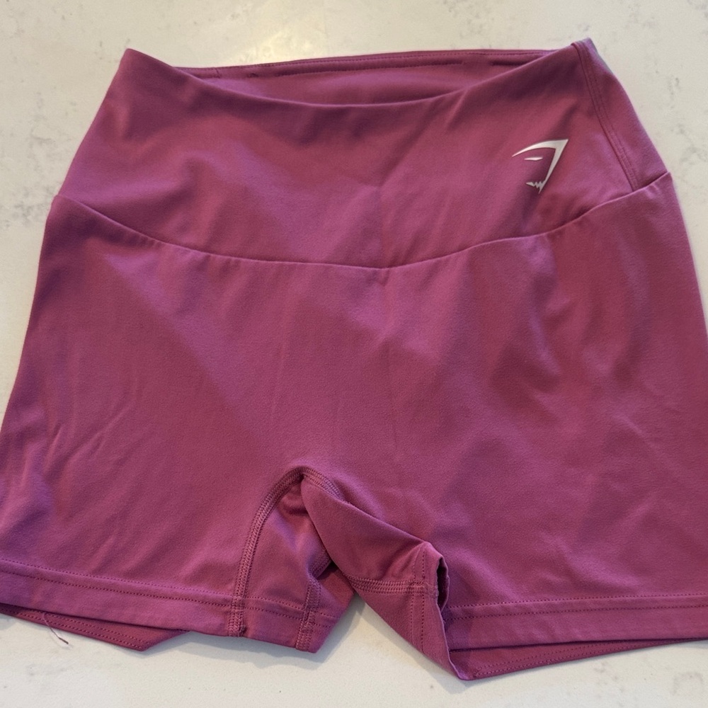 Gymshark Women's High-Waist Bike Shorts — Raspberry Pink